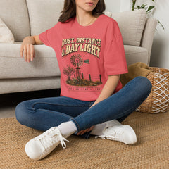 Dust, Distance & Daylight T-Shirt — Vintage Windmill Graphic Tee for Outdoor Lovers- Southern Heritage