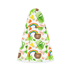 Beer and Shamrock Print Dog Hoodie for St. Patrick's Day