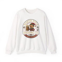 North Pole Brewing Co. Holiday Sweatshirt, Christmas Gift, Unisex Cozy Crewneck, Winter Apparel, Elf Festive Casual Wear