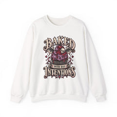 Baked With Bad Intentions Sweatshirt - Halloween Vibes