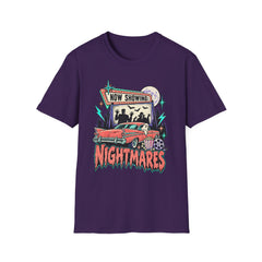 Nightmares Movie Poster T-Shirt — "Now Showing" Retro Drive-in Movie Horror BP Halloween