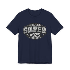 Team Silver #925 T‑Shirt — Vintage Sports Shield Tee - BP Jewelry