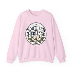 Southern Heritage Crewneck Sweatshirt — Vintage Magnolia Graphic