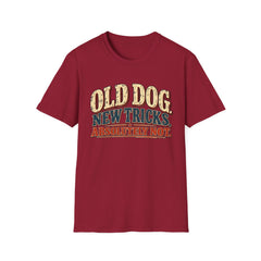 Old Dog New Tricks T-Shirt – "Absolutely Not" Vintage Graphic Tee