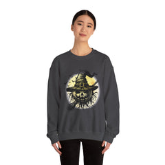 Halloween Witch Sweatshirt, Unisex Sweatshirt for Fall, Cozy Crewneck for Halloween Parties, Spooky Season Apparel, Gift for Witch Lovers
