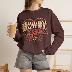 Howdy Valentine Crewneck Sweatshirt