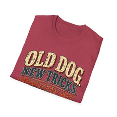 Old Dog New Tricks T-Shirt – "Absolutely Not" Vintage Graphic Tee