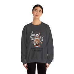 Sassy Coffee Sweatshirt - Cozy Unisex Crewneck, Halloween Fashion, Gift for Coffee Lovers, Fall Apparel, Cute Casual Style
