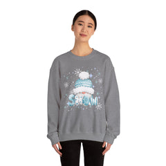 Winter Chill Sweatshirt - Cozy Unisex Crewneck with Snowy Design, Perfect for Holidays, Gifts, Snow Lovers, Warmth, Casual Style