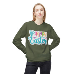 Happy Easter Unisex Midweight Softstyle Fleece Crewneck Sweatshirt