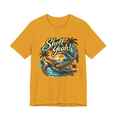 Shell Yeah! Turtle Graphic Tee — Tropical Beach Surf T-Shirt