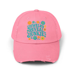 Jewelry Reveal Junkie Distressed Cap | Unisex Cap for Jewelry Lovers, Vintage Style, Boho Vibe