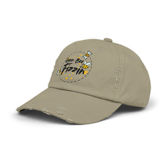 Distressed Cap with Queen Bee Fizzin Design, Vintage Hat, Bee Lovers, Jewelry Reveals