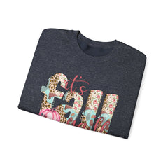 Cozy It’s Fall Y’all Sweatshirt with Floral Design, Perfect for Autumn Style, Thanksgiving Gift, Casual Wear, Seasonal Comfort