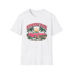 Expensive Taste Social Club T-Shirt — Retro Palm & Classic Car Tee