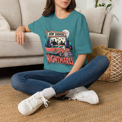 Nightmares Movie Poster T-Shirt — "Now Showing" Retro Drive-in Movie Horror BP Halloween
