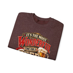 It’s the Most Wonderful Time for a Beer Crewneck Sweatshirt - Christmas