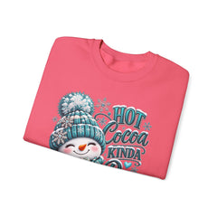 Hot Cocoa Kinda Day Sweatshirt- Winter- Christmas- Snowman