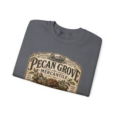 Pecan Grove Mercantile Vintage Logo Sweatshirt - Southern Heritage