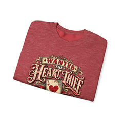 "Wanted: The Heart Thief" Vintage Valentine Graphic