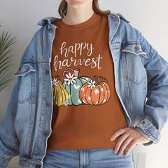 Happy Fall Essential Tee with Pumpkins