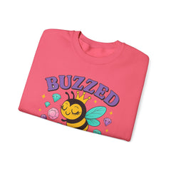 Buzzed on Bling Crewneck Sweatshirt by Gildan - Fun Gift for Bee Lovers, Jewelry Reveals