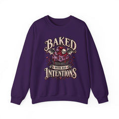 Baked With Bad Intentions Sweatshirt - Halloween Vibes