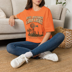 Dust, Distance & Daylight T-Shirt — Vintage Windmill Graphic Tee for Outdoor Lovers- Southern Heritage