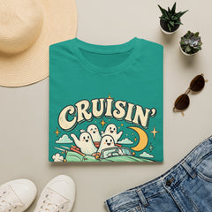 Cruisin' With My Boos T-Shirt — Cute Retro Ghosts Driving Graphic Halloween BP