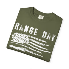 Range Day - FADED PRINT - T-shirt - Military Branches, Right to Bear Arms, American Flag