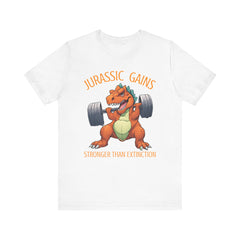 Jurassic Gains- Fitness T-shirt for Gym Workouts