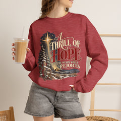 A Thrill of Hope Christmas Sweatshirt