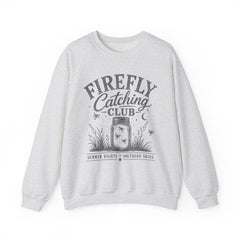 Firefly Catching Club Sweatshirt — Vintage Mason Jar Summer Nights Crewneck - Southern Heritage