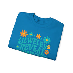 Jewelry Reveal Junkie Sweatshirt by Gildan, Cozy Unisex Crewneck, Gift for Jewelry Lovers