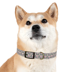 Dog Collar- Pink Flowers