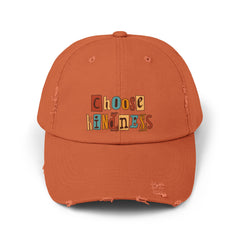 Choose Kindness, Distressed Cap, Inspiring Hat for Everyone, Perfect for Gifts, Casual Wear, Relaxed Vibes,