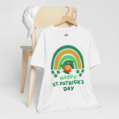 St. Patrick's Day Rainbow LeprechaunTee - Unisex Short Sleeve Shirt
