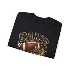 Game Day Sweatshirt — Leopard Football Graphic Crewneck