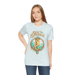 Sea the Sparkle Seahorse T-Shirt — Nautical Mermaid Beach Tee