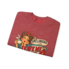 Retro Rosie 'Leave Me Alone' Vintage Pin-Up Graphic Sweatshirt- Valentine