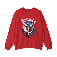 AMERICA - Bald Eagle- Unisex Heavy Blend™ Crewneck Sweatshirt