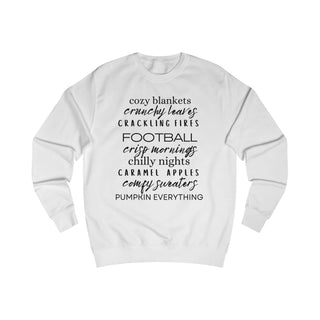 Autumn Fall Unisex Sweatshirt - Cozy Crisp Air Falling Leaves...