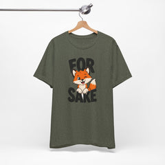 Funny Fox Tee "For Sake" Cute Fox Graphic T-Shirt
