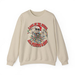 Christmas Skeleton Unisex Sweatshirt - Rude Humor - Party Sweatshirt- Holiday Humor
