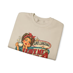 Retro Rosie 'Leave Me Alone' Vintage Pin-Up Graphic Sweatshirt- Valentine