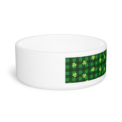 St. Patrick's Day Pet Bowl - Festive Green Design for Dogs and Cats