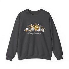 Festive Holiday Sweatshirt, Cozy Winter Apparel, Perfect Gift for Christmas, Tree Ornaments