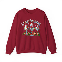 Lit & Frostbit Design | Festive Christmas Martinis, Winter Parties, Snowman Apparel, Christmas Party Sweatshirt