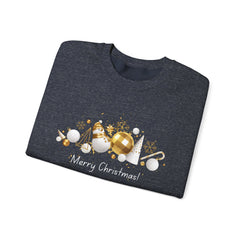 Festive Holiday Sweatshirt, Cozy Winter Apparel, Perfect Gift for Christmas, Tree Ornaments