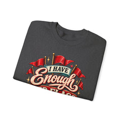 "I Have Enough Red Flags, Thanks" Vintage Banner Graphic Valentine Sweatshirt
